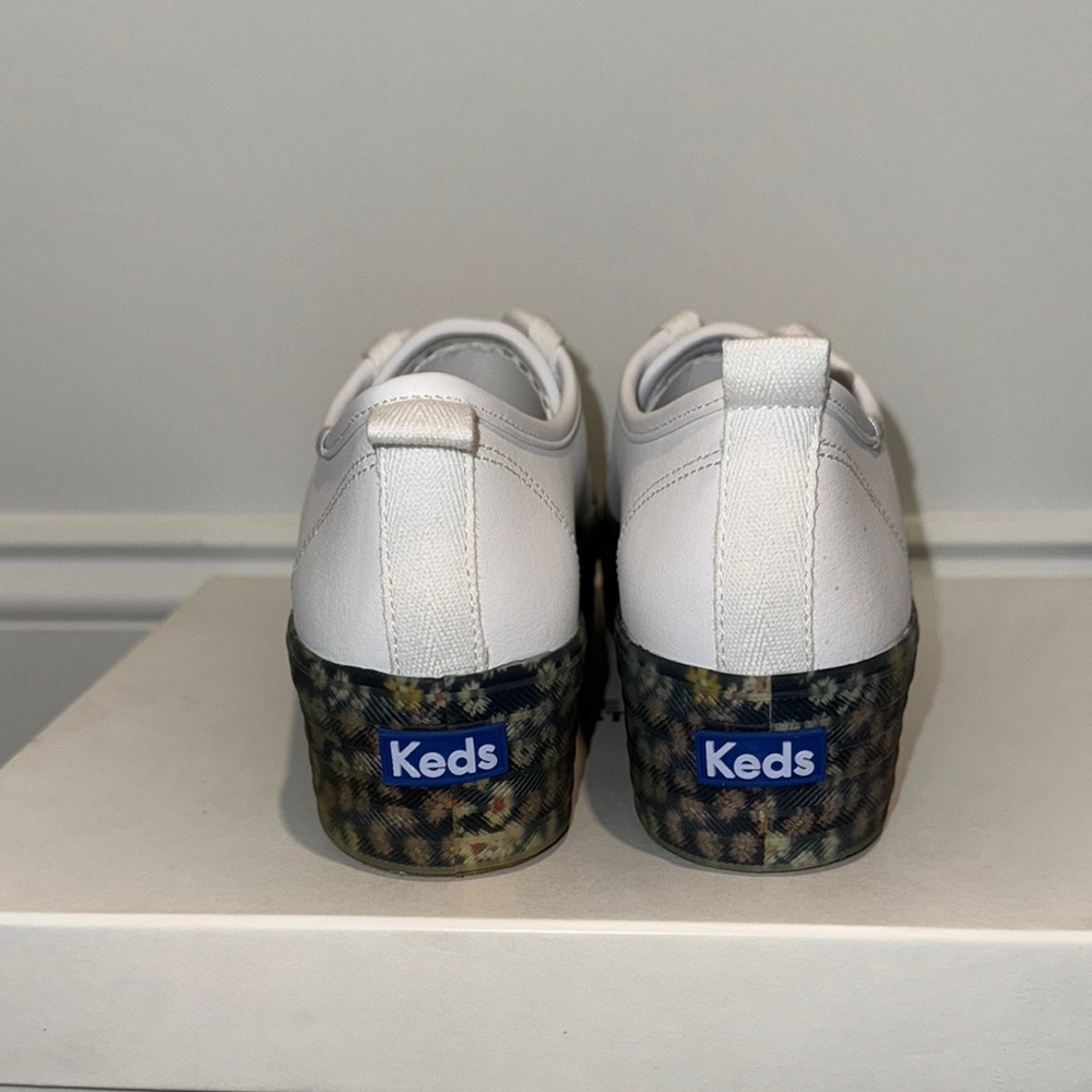 Keds White Sneakers with Chunky Speckled Sole - Picture 2 of 5
